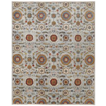 Afghan Hand-knotted Vegetable Dye Suzani Wool Rug (8' x 9'10)