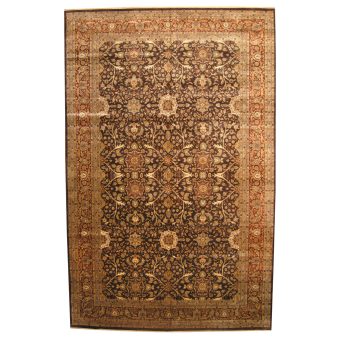 Indo Hand-knotted Vegetable Dye Bidjar Wool Rug (11'7 x 18')