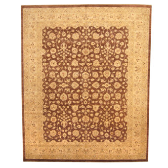 Afghan Hand-knotted Vegetable Dye Oushak Wool Rug (11'9 x 14'7)