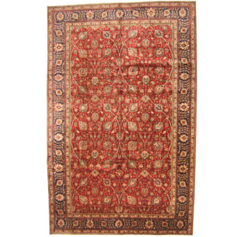 Persian Hand-knotted 1960s Semi-antique Tabriz Wool Rug (10' x 15'8)