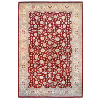 Afghan Hand-knotted Vegetable Dye Wool Rug (12' x 18')