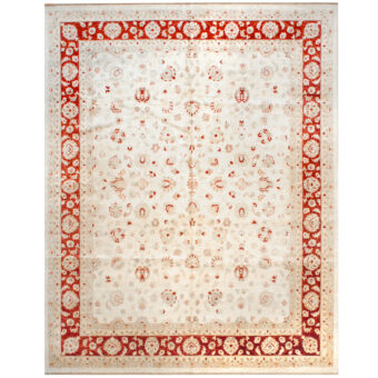 Afghan Hand-knotted Vegetable Dye Wool Rug (11'9 x 14'4)