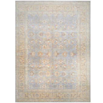 Afghan Hand-knotted Vegetable Dye Wool Rug (13' x 17'5)