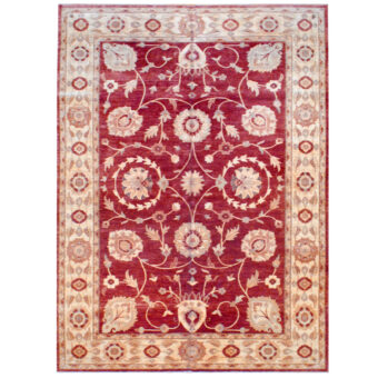 Afghan Hand-knotted Vegetable Dye Wool Rug (10'8 x 15')