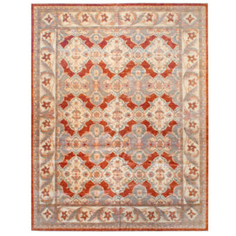 Afghan Hand-knotted Vegetable Dye Wool Rug (11'9 x 15'5)