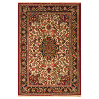 Persian Hand-knotted Qum Wool Rug (4'7 x 6'9)