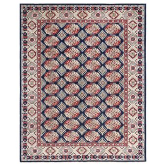 Afghan Hand-knotted Vegetable Dye Turkoman Wool Rug (9'2 x 11'4)