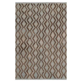 Afghan Hand-woven Wool Kilim (6'6 x 9'9)