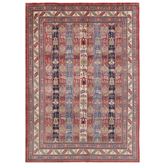 Afghan Hand-knotted Vegetable Dye Kazak Wool Rug (10' x 13'10)