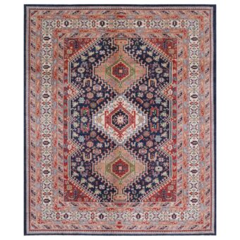 Afghan Hand-knotted Vegetable Dye Kazak Wool Rug (8'9 x 10'9)