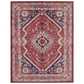 Afghan Hand-knotted Vegetable Dye Farahan Wool Rug (5' x 6'5)