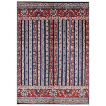 Afghan Hand-knotted Vegetable Dye Kazak Wool Rug (6'6 x 9'5)