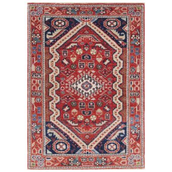 Afghan Hand-knotted Vegetable Dye Farahan Wool Rug (3'2 x 4'6)