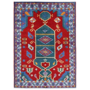 Afghan Hand-knotted Kargahi Wool Rug (5'7 x 8')