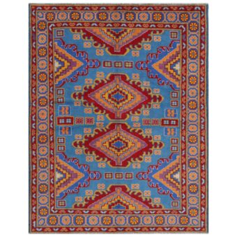 Afghan Hand-knotted Kargahi Wool Rug (5' x 6'6)