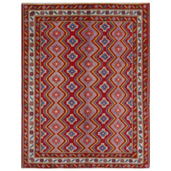 Afghan Hand-knotted Kargahi Wool Rug (5' x 6'6)