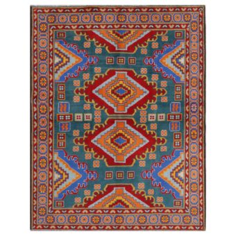 Afghan Hand-knotted Kargahi Wool Rug (5'1 x 6'8)