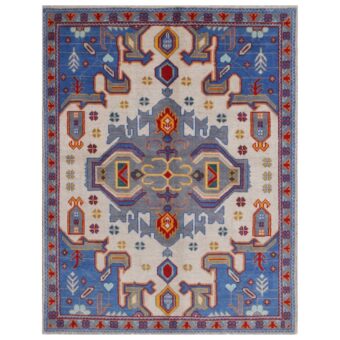 Afghan Hand-knotted Kargahi Wool Rug (5' x 6'7)