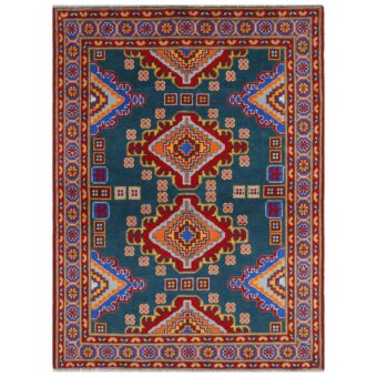 Afghan Hand-knotted Kargahi Wool Rug (4'3 x 5'10)