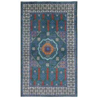 Afghan Hand-knotted Kargahi Wool Rug (4' x 6'4)