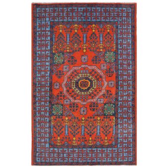 Afghan Hand-knotted Kargahi Wool Rug (4' x 6'6)