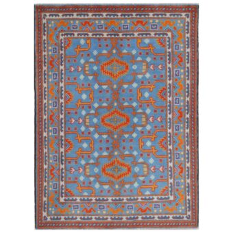 Afghan Hand-knotted Kargahi Wool Rug (4'2 x 5'10)