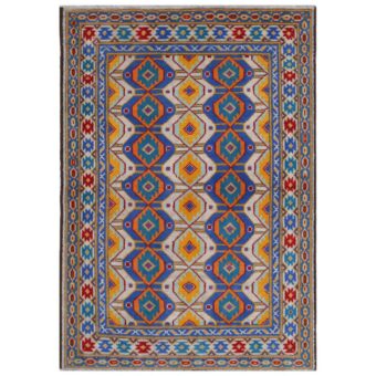 Afghan Hand-knotted Kargahi Wool Rug (4'1 x 6')