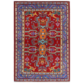 Afghan Hand-knotted Kargahi Wool Rug (4' x 6')