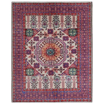 Afghan Hand-knotted Kargahi Wool Rug (5'2 x 6'7)