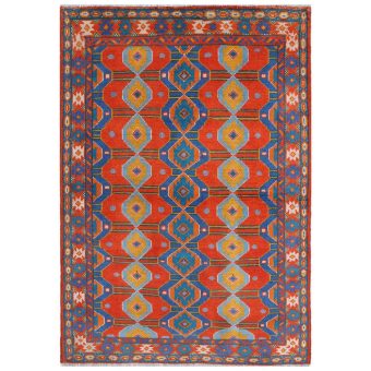 Afghan Hand-knotted Kargahi Wool Rug (3'5 x 5')