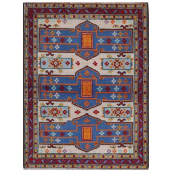 Afghan Hand-knotted Kargahi Wool Rug (3'6 x 4'10)