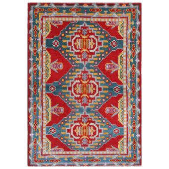 Afghan Hand-knotted Kargahi Wool Rug (3'5 x 5'3)