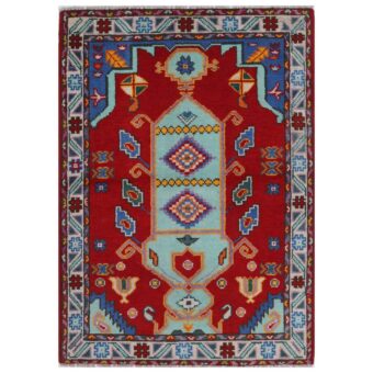 Afghan Hand-knotted Kargahi Wool Rug (3'5 x 5')