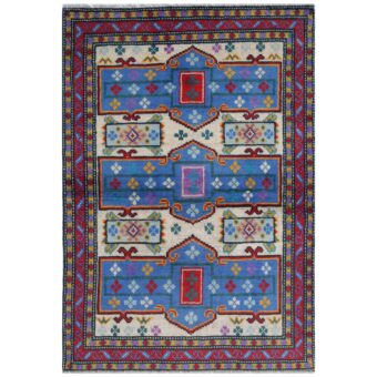 Afghan Hand-knotted Kargahi Wool Rug (3'4 x 5')