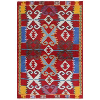 Afghan Hand-knotted Kargahi Wool Rug (3'2 x 4'10)