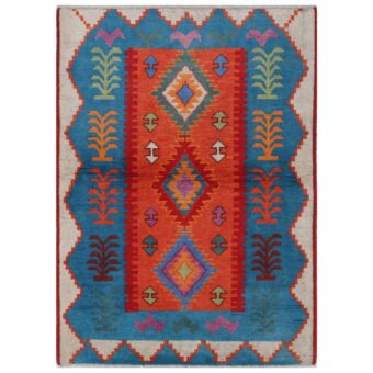 Afghan Hand-knotted Kargahi Wool Rug (3'3 x 4'10)