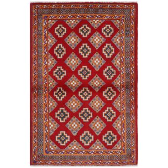 Afghan Hand-knotted Kargahi Wool Rug (3'3 x 5')