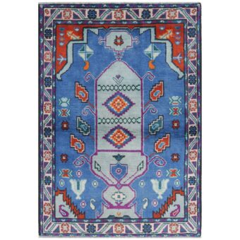 Afghan Hand-knotted Kargahi Wool Rug (3'4 x 4'10)