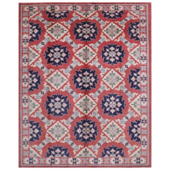Afghan Hand-knotted Vegetable Dye Khotan Wool Rug (8'7 x 11')