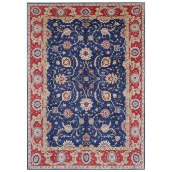 Afghan Hand-knotted Vegetable Dye Oushak Wool Rug (8'10 x 12'9)