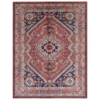 Afghan Hand-knotted Vegetable Dye Farahan Wool Rug (5'1 x 6'7)