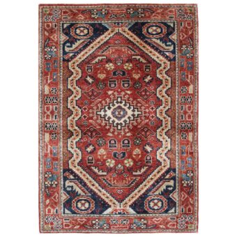 Afghan Hand-knotted Vegetable Dye Farahan Wool Rug (3'3 x 4'8)