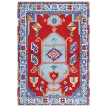 Afghan Hand-knotted Kargahi Wool Rug (2'7 x 3'10)