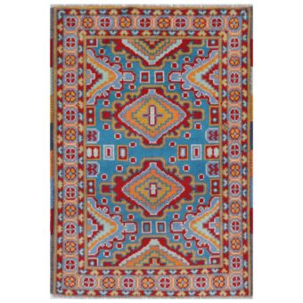 Afghan Hand-knotted Kargahi Wool Rug (2'7 x 3'10)