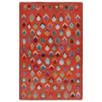 Afghan Hand-knotted Kargahi Wool Rug (2'6 x 4'1)