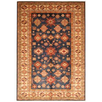 Afghan Hand-knotted Super Kazak Wool Rug (6'9 x 10')