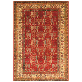 Afghan Hand-knotted Super Kazak Wool Rug (6'9 x 9'10)