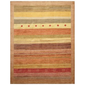 Afghan Hand-knotted Vegetable Dye Gabbeh Wool Rug (8'1 x 10'3)