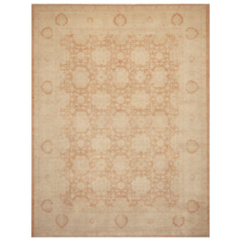Afghan Hand-knotted Vegetable Dye Oushak Wool Rug (7'10 x 10'5)