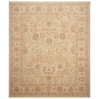 Afghan Hand-knotted Vegetable Dye Oushak Wool Rug (8'4 x 9'9)